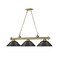 Z-Lite Cordon 3 Light Billiard, Rubbed Brass & Matte Black 2306-3RB-SMB - alternate 8